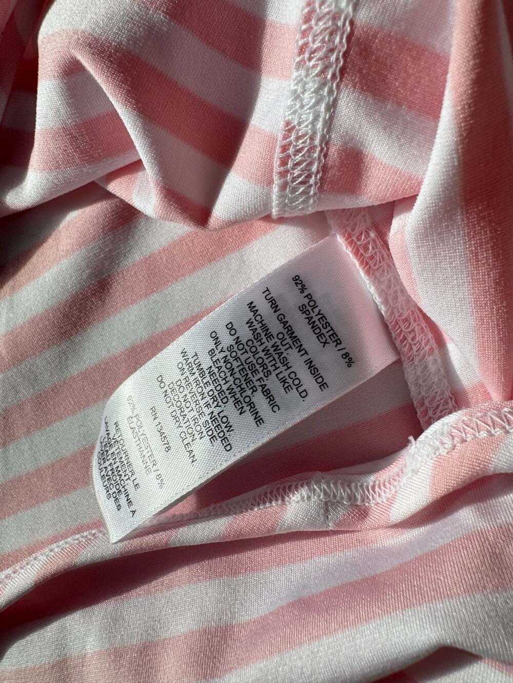 Vineyard Vines Pink White Striped Shep Shirt Quarter Zip Preppy Coastal S - Picture 8 of 9